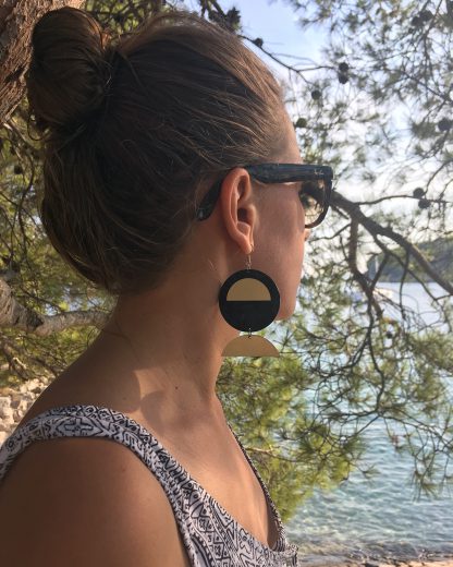 Moon earrings | Lasercut jewellery | Rename jewelry | Made in Belgrade