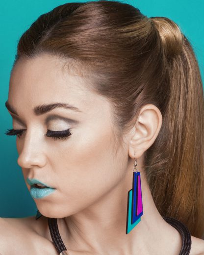 Popout Earrings Triple | Lasercut jewelry | Rename | Made in Belgrade