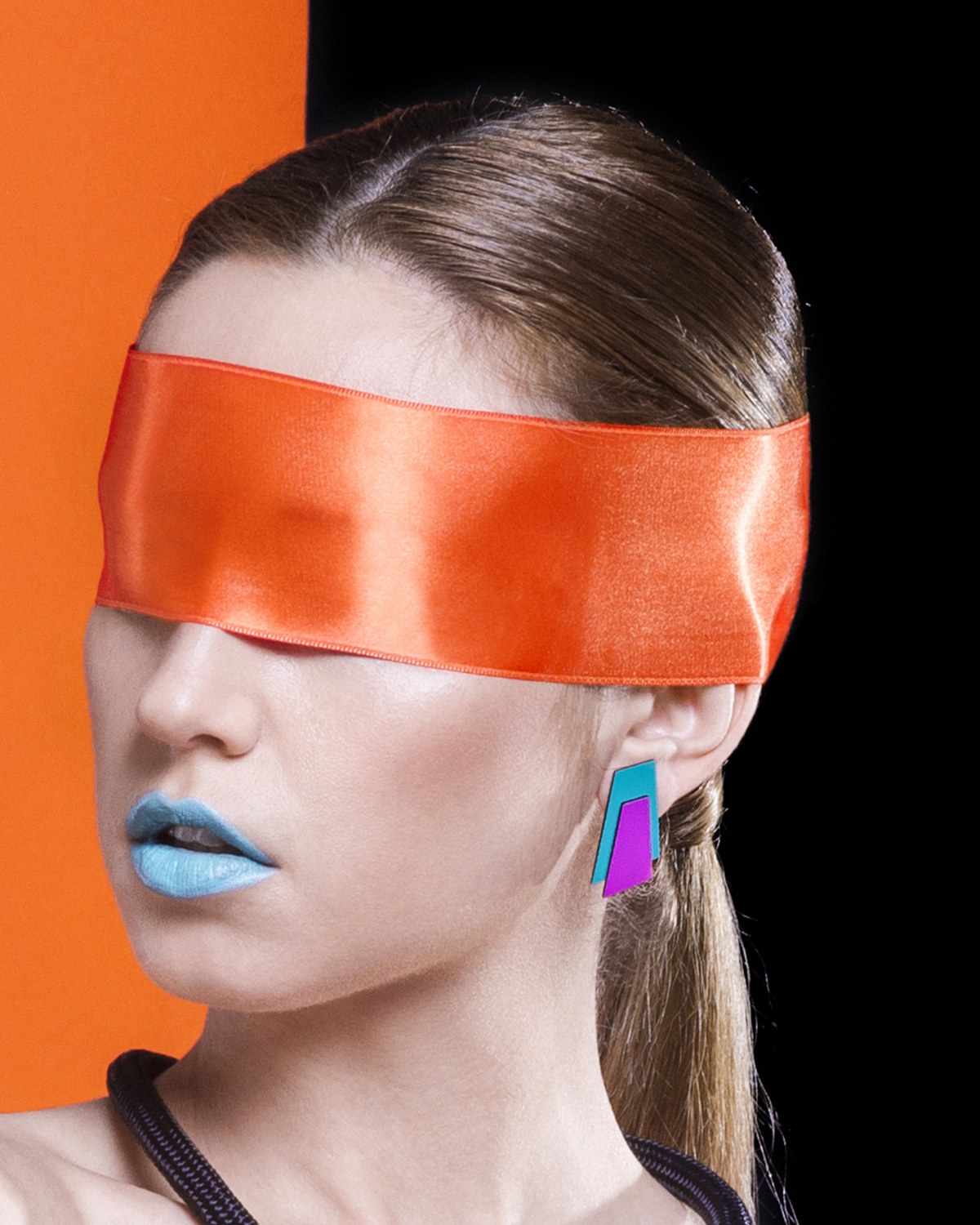 Popout Earrings Orange | Lasercut jewelry | Rename | Made in Belgrade